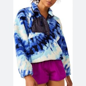 Free People tie dye fleece